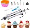 Professional Cake Decorating Kit with 6 Stainless Steel Icing Nozzles